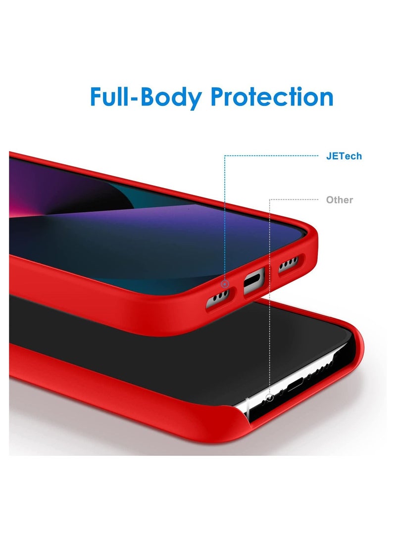 Phone Planet Silicone Case Compatible with iPhone 13 6.1-Inch Silky-Soft Touch Full-Body Protective Case Shockproof Cover with Microfiber Lining - Image 2