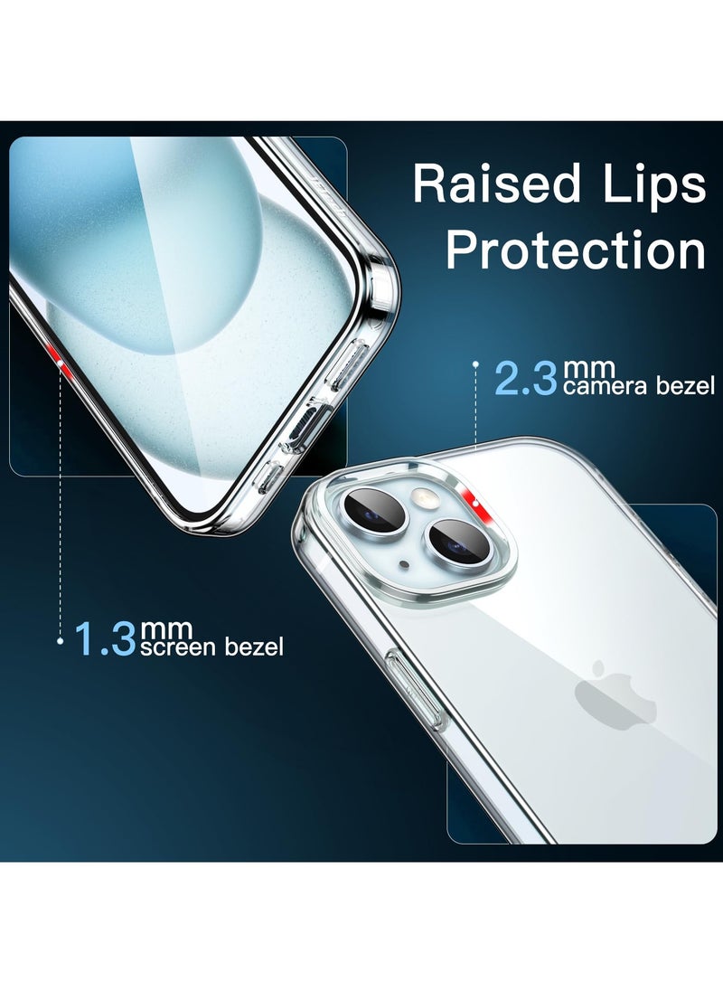 Houmt - iPhone 15 Case 6.1 Inch Soft TPU Silicone Clear Anti Scratch Yellow Resistant Slim Thin Protective Case Cover for Apple iPhone 15 2023 Released - Image 1