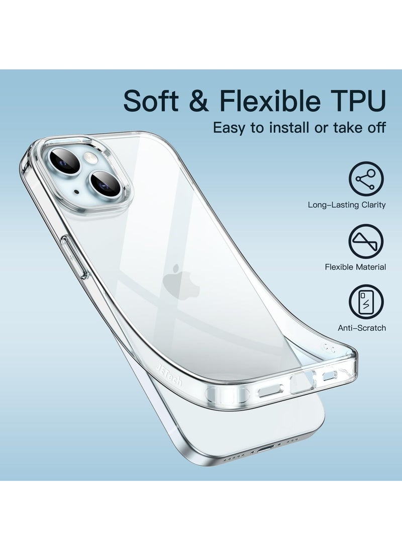 Houmt - iPhone 15 Case 6.1 Inch Soft TPU Silicone Clear Anti Scratch Yellow Resistant Slim Thin Protective Case Cover for Apple iPhone 15 2023 Released - Image 1