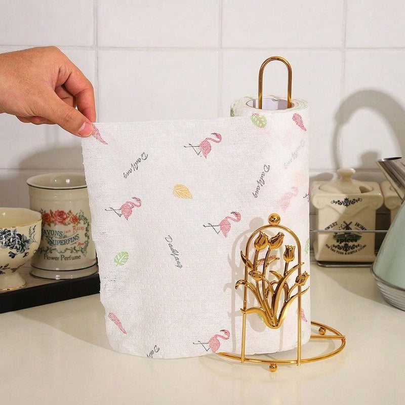 Metal Tree Napkin Holder Paper Towel Storage Countertop Organizer Space Saving - Image 3