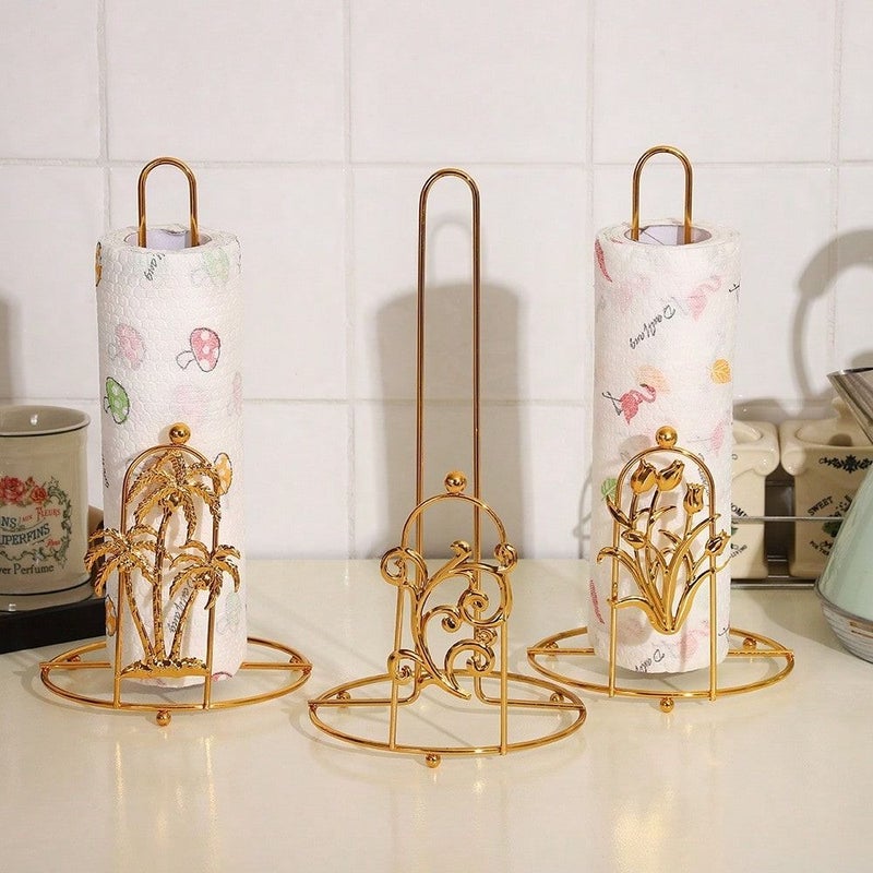 Metal Tree Napkin Holder Paper Towel Storage Countertop Organizer Space Saving - Image 2
