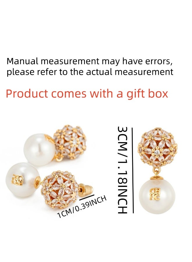 كارولينا هيريرا زوج قلادة طليعية مع زرقة CH تصميم أنيق فاخر علبة هدية وأكياس هدية متعددة الاستخدامات للارتداء اليومي مثالي للهدايا والاستخدام الشخصي - Image 2