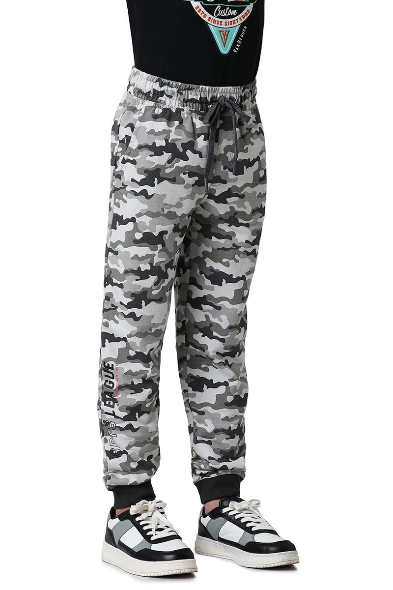 Van Heusen Boys Regular Fit Joggers - Cotton Terry Blend - Smart Tech, Easy Stain Release, Anti Stat, Ultra Soft, Moisture Wicking_52401_Northern Droplet Combo_5-6 Years - Image 4