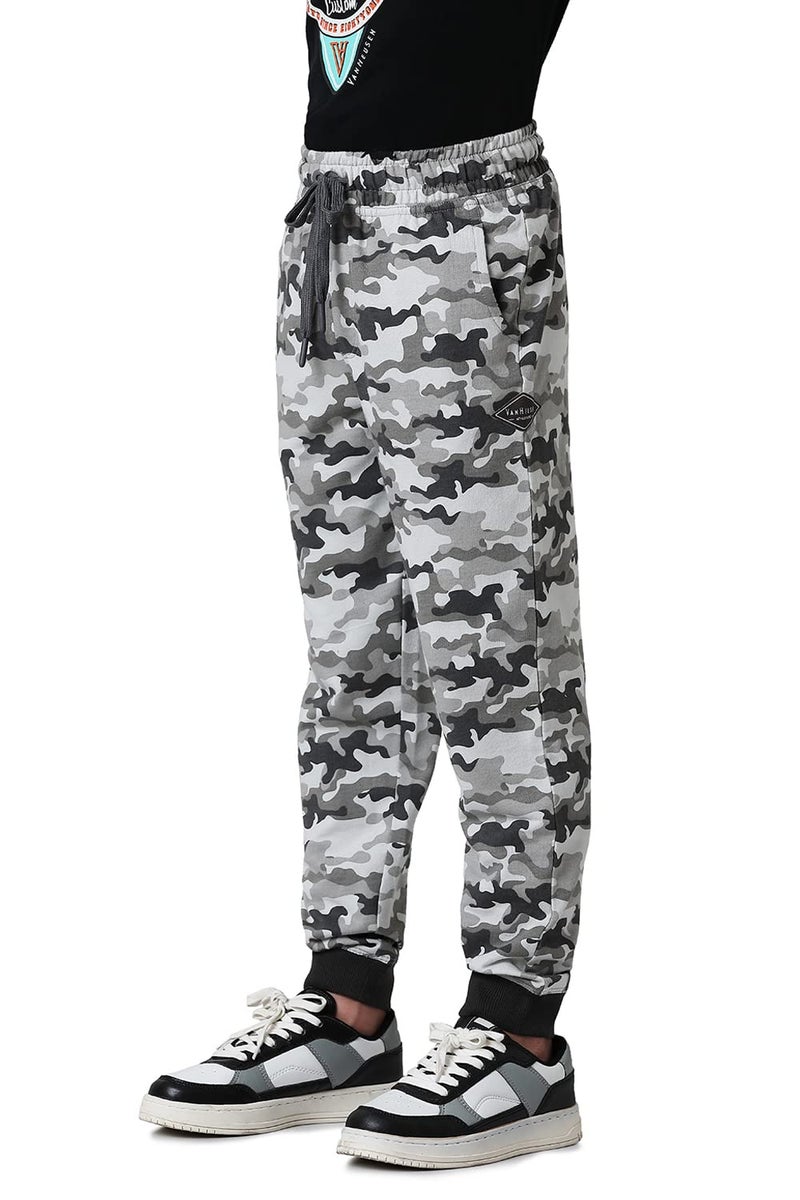 Van Heusen Boys Regular Fit Joggers - Cotton Terry Blend - Smart Tech, Easy Stain Release, Anti Stat, Ultra Soft, Moisture Wicking_52401_Northern Droplet Combo_5-6 Years - Image 3