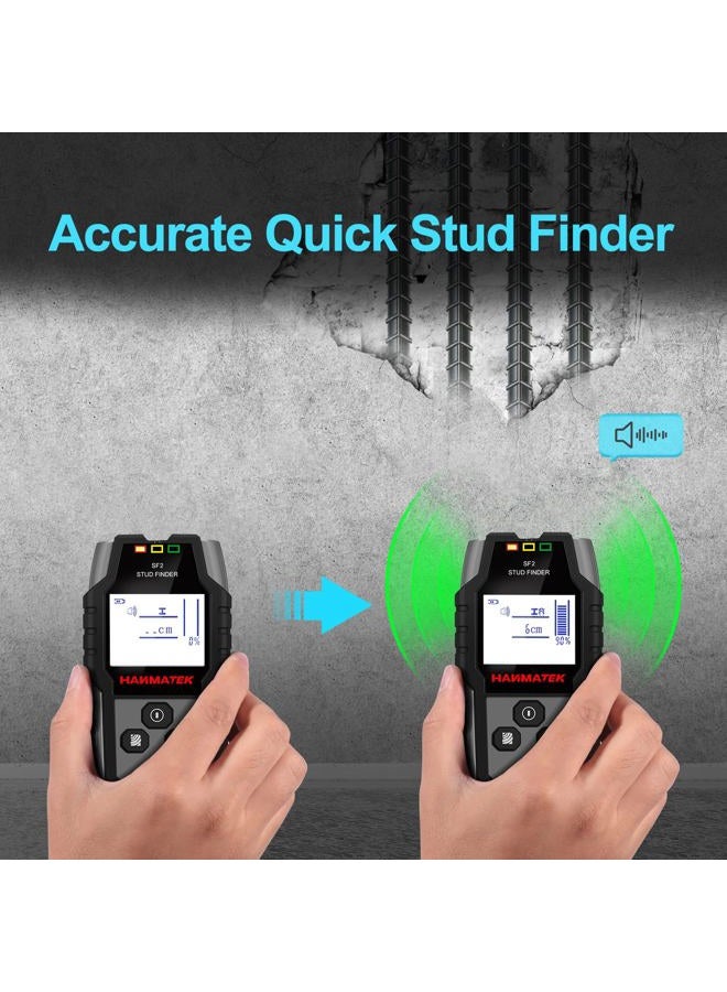 HANMATEK SF2 Wall Scanner Detector Multifunctional Stud Finder Wood / Ferrous Metals / Non-ferrous Metals / Cable - Image 3