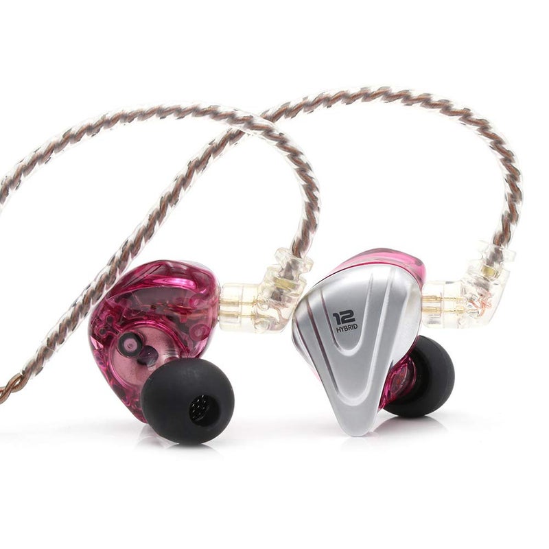 Linsoul KZ ZSX 5BA+1DD 6 Driver Hybrid in-Ear HiFi Earphones with Zinc Alloy Faceplate, Recessed 2 Pin Detachable Cable for Audiophile Musician (Without Mic, Purple) - Image 1