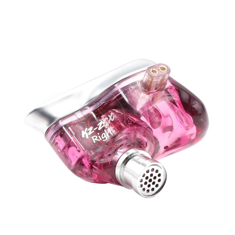 Linsoul KZ ZSX 5BA+1DD 6 Driver Hybrid in-Ear HiFi Earphones with Zinc Alloy Faceplate, Recessed 2 Pin Detachable Cable for Audiophile Musician (Without Mic, Purple) - Image 4
