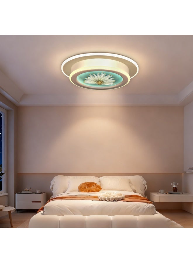 Daisy Flower Ceiling Light - Modern LED Flush Mount Lamp with Floral Design, Ambient Lighting for Bedroom, Living Room | Creative Art Decor Ceiling Fixture for Home Decoration - Image 4