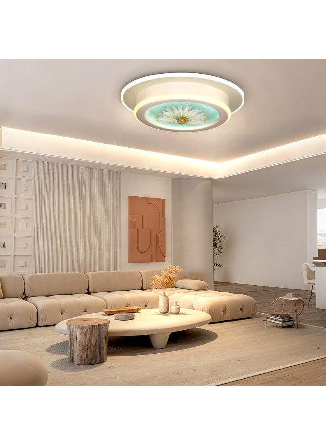 Daisy Flower Ceiling Light - Modern LED Flush Mount Lamp with Floral Design, Ambient Lighting for Bedroom, Living Room | Creative Art Decor Ceiling Fixture for Home Decoration - Image 5