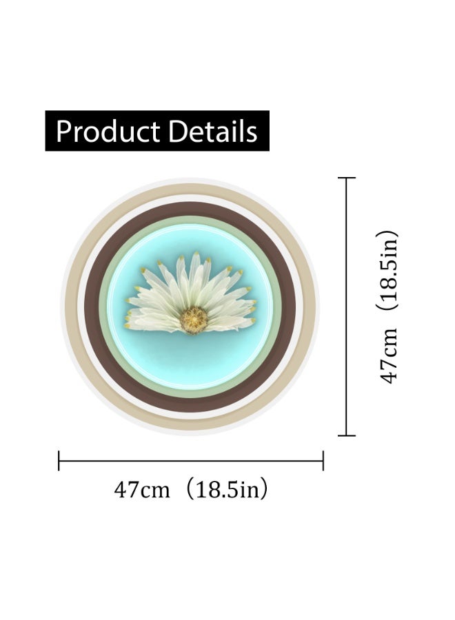 Floral Embedded Multi-layer Round Ceiling Light - Kitchen Ceiling Light-Dimmable LED Flush Mount Light, Acrylic & Iron Fixture, Anti-Mosquito Design, Suitable for Bedroom/Living Room/Entryway/Restaurant/Dining Room/Halls/Office - Image 2