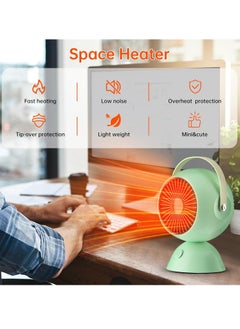 AROAQ Mini Heater, Fast Heating And Reliable Desktop Electric Space Heater, Compact And Portable Noiseless Personal Heater, Durable Room Heater For Home And Office, (1pc, Pink)  - Image 4