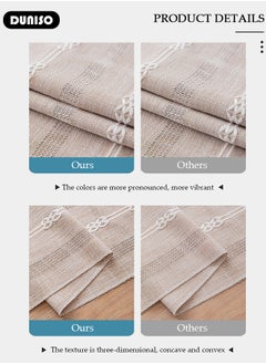 Table Runner, White Table Runner Woven with Fringed, 32x200 CM Heat Resistant Table Runner Wipeable Waterproof Dining Table Runner for Kitchen, Coffee Table, Home Decor - pzsku/Z8EF316CCF10515D0502FZ/45/_/1723251793/caf58f8e-4120-4044-8b98-16d50ab2dcc0