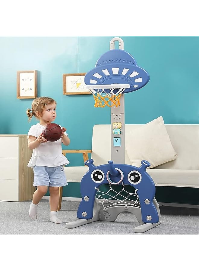 vesus Children's Indoor Lifting Basketball Rack Ferrule Game Home Fitness Baby Sports Shooting Football Toy Shooting Frame - Image 1