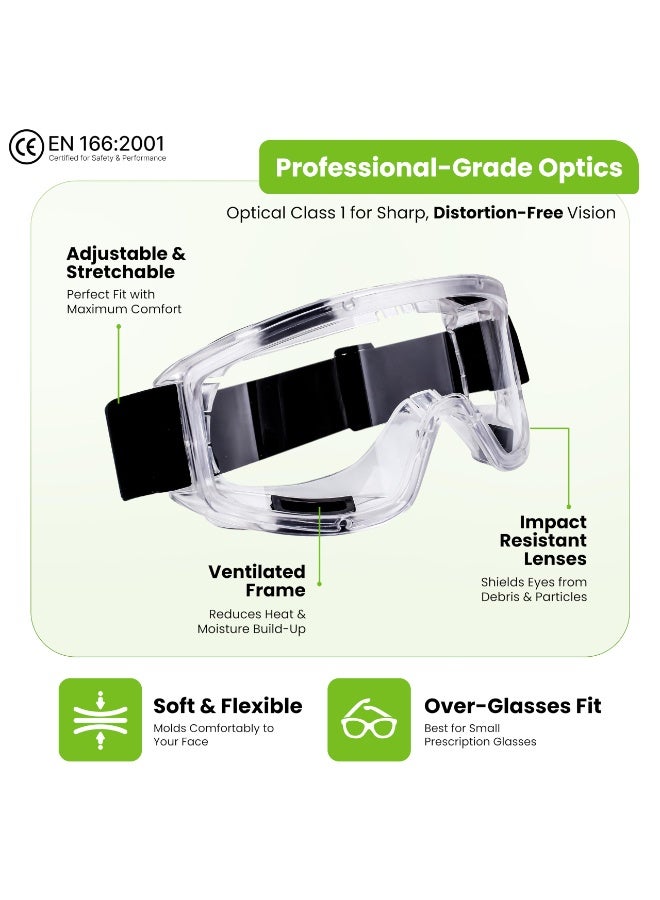 ريد ليف قناع تنفس قابل لإعادة الاستخدام، قناع غاز بنصف وجه مع نظارات أمان، غطاء وجه للطلاء مع مرشحات للطلاء واللحام والتلميع والنجارة وغيرها من أعمال الحماية (متوسط) - Image 3