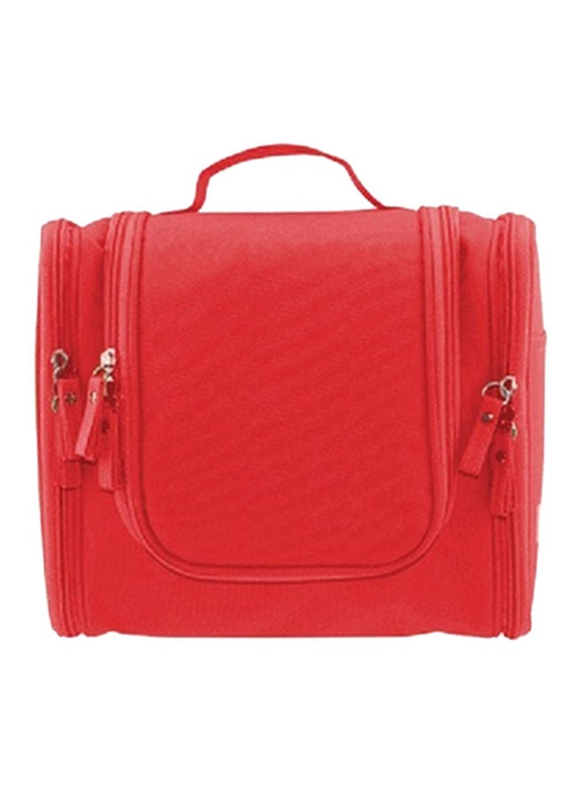 NIBEMINENT Multi-Pockets Toiletry Organizer Red Medium