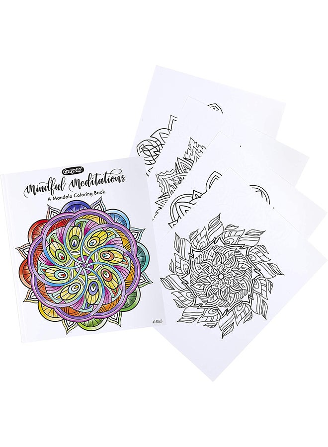 Crayola 40-Page Coloring Book, Mindful Meditations - Image 1