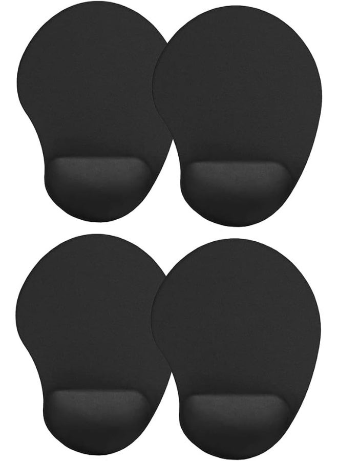 Rubik Mouse Pad With Wrist Support, 4pieces Ergonomic Comfortable Gel Wrist Rest Support Mousepad 