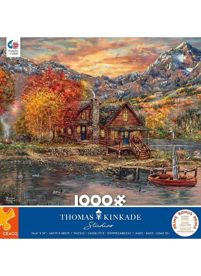 Ceaco Ceaco - Thomas Kinkade - A Perfect Fall Day - 1000 Piece Jigsaw Puzzle 