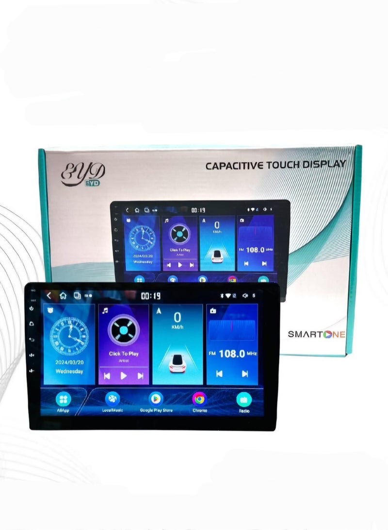Generic Smart One 10.1inch Car Stereo with Touchscreen, Android Auto, CarPlay, WiFi, Backup Camera, GPSNavigation,Mirror-link, Bluetooth, RDF FM Radio USB Portal 2+32GB Storage with Rear View Camara  - Image 1
