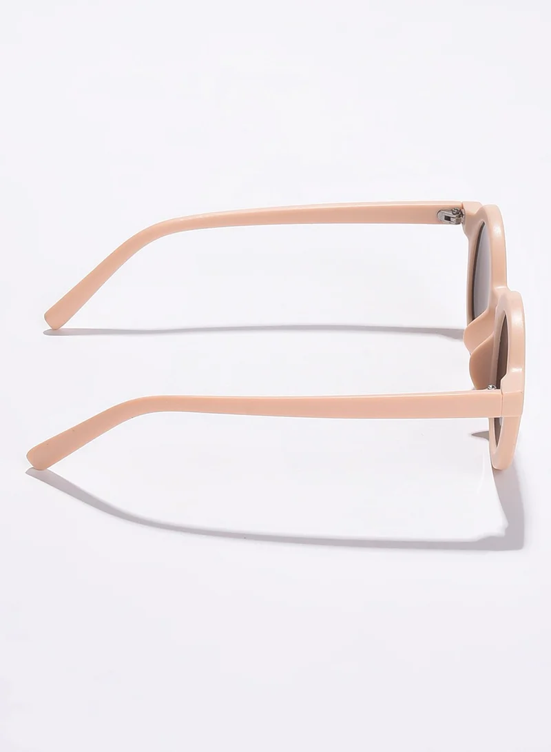 Haute Sauce  Brown Lens Pink Round Sunglasses  | Best Price UAE