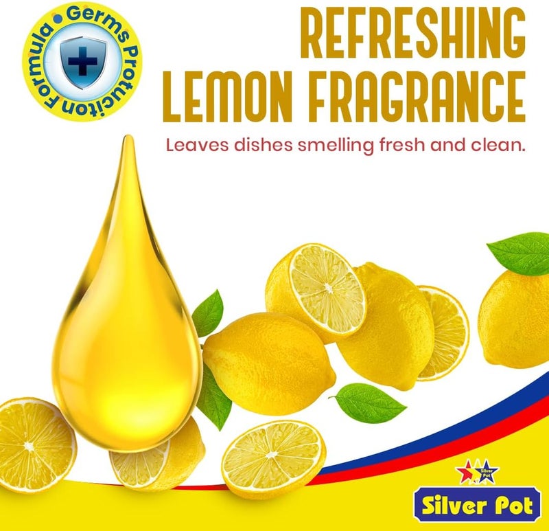Silver Pot Lemon Dishwashing Liquid 500ml - Image 5