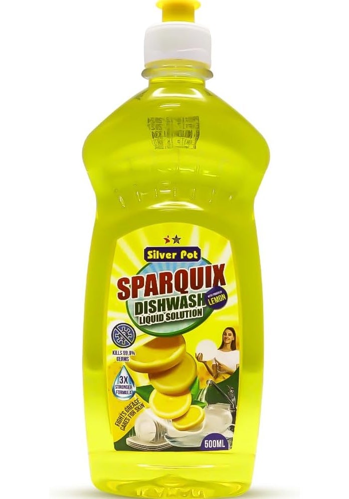 Silver Pot Lemon Dishwashing Liquid 500ml - Image 1