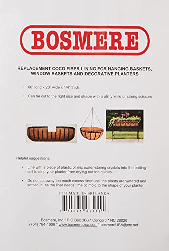 Bosmere 60" x 20" Replacement Coco Liner - Image 3