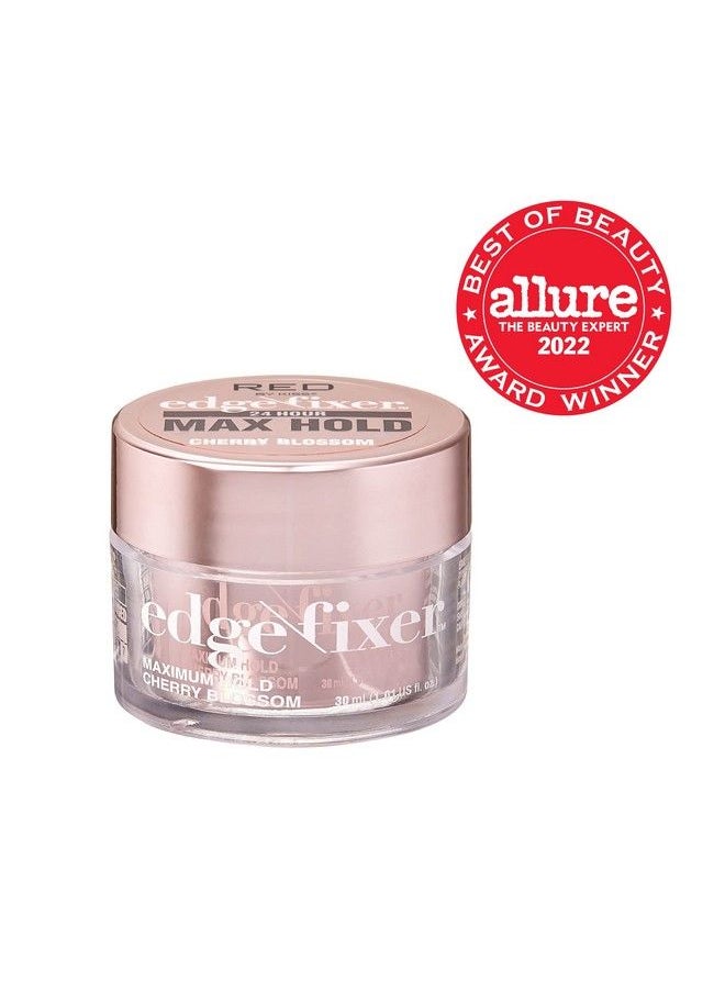 Red by Kiss Edge Fixer 24 Hour Maximum Hold Edge Wax No Flaking Biotin B7 Infused Hair Gel 1.01 Fl.Oz (Cherry Blossom)  - Image 3
