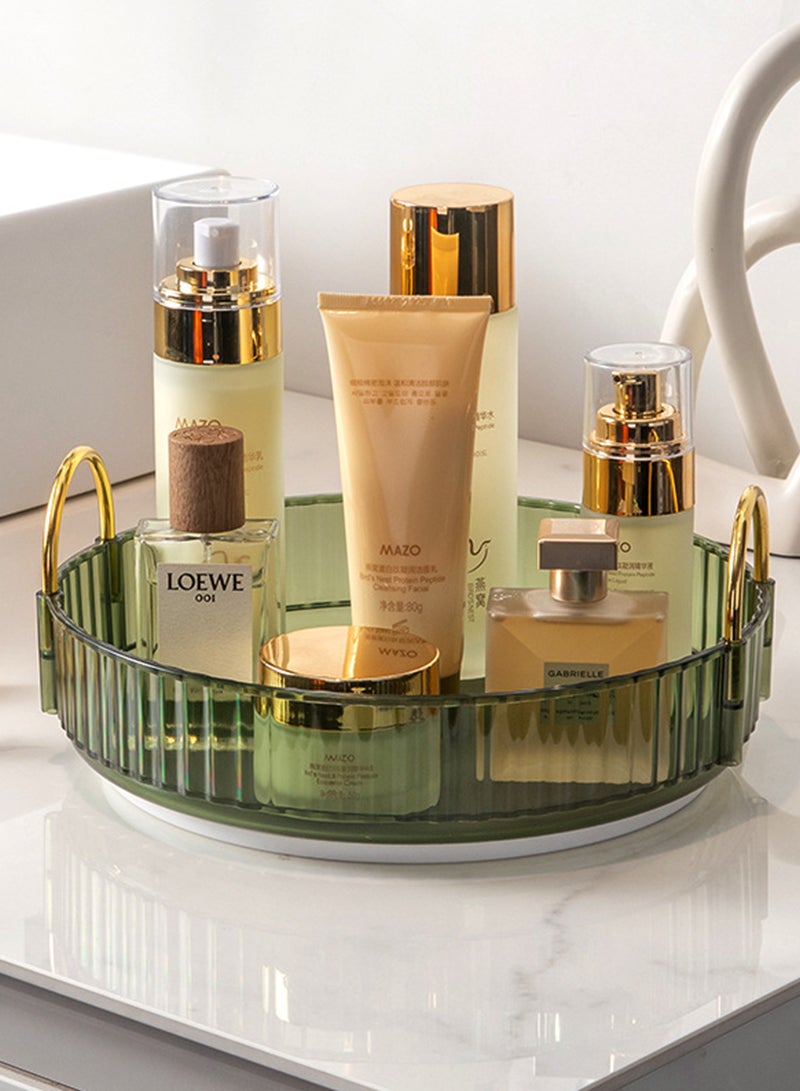 شاربدو منظم مكياج دوار للزينة، العناية بالبشرة عالية السعة، تخزين المكياج الشفاف، منظم العطور، منظم مستحضرات التجميل على سطح الطاولة 360 درجة - Image 3