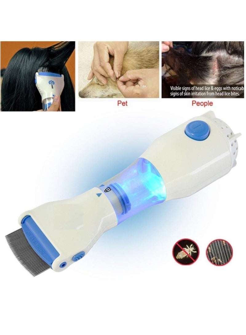 Chemical Free Head Lice Treatment Head Lice Comb Eggs Remover Hair V-Comb Vacuums Machine - Image 3