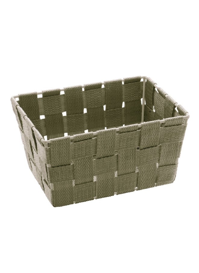 Wenko Adria Mini Bathroom Basket Taupe 19.4 x 9.2 x 14.2 cm 21350100  - Image 1