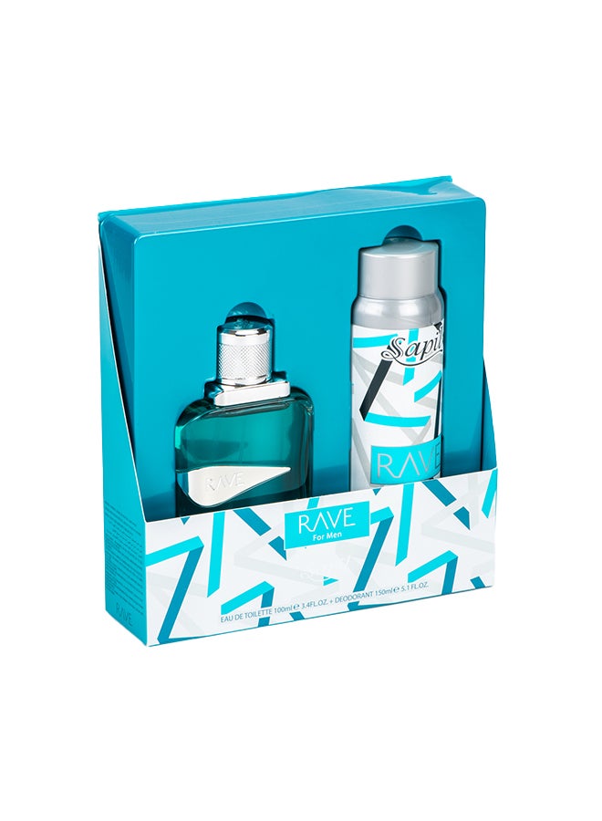 sapil مجموعة هدايا ريف للرجال EDT100ml+150ml Deo - Image 1