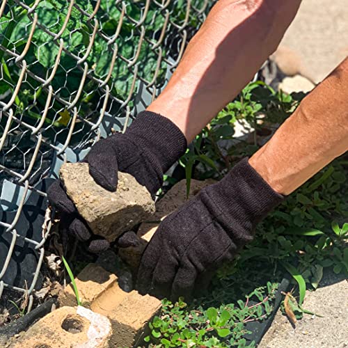 Wells Lamont Men's Jersey Cotton Work & Gardening Gloves, Small (508S) - Image 4