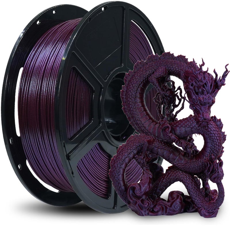FLASHFORGE 3D Printer Filament, Chameleon PLA Color Shift Filament 1.75mm, Changes Color with Light and Angles, 1KG Spool (2.2lbs), Dimensional Accuracy +/- 0.02mm (Marsala) - Image 1