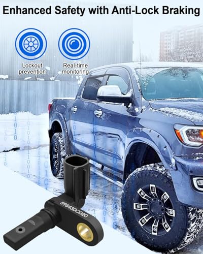 AUGREX ABS Wheel Speed Sensor Set of 4 Fit for Toyota Tundra 20072017 Replace ALS1791 ALS1790 895430C020 895420C020 970112 5S8686 970106 5S8 Front Rear Left Right - Image 3