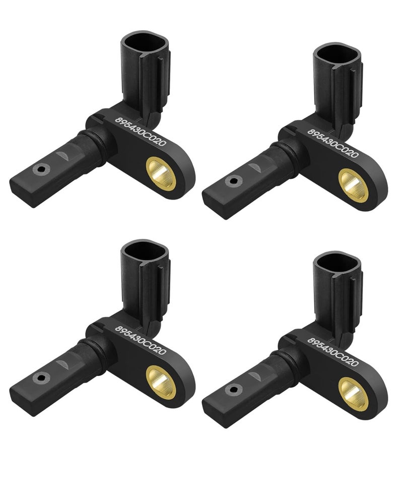 AUGREX ABS Wheel Speed Sensor Set of 4 Fit for Toyota Tundra 20072017 Replace ALS1791 ALS1790 895430C020 895420C020 970112 5S8686 970106 5S8 Front Rear Left Right - Image 2