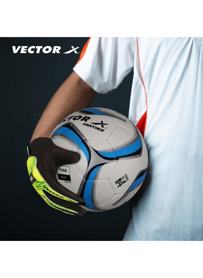 Vector X Practice Goalkeeper Gloves – Durable Football Gloves with Superior Grip, Breathable Mesh & Cushioning for Training & Matches, Black-Green, Size 7 - Image 4