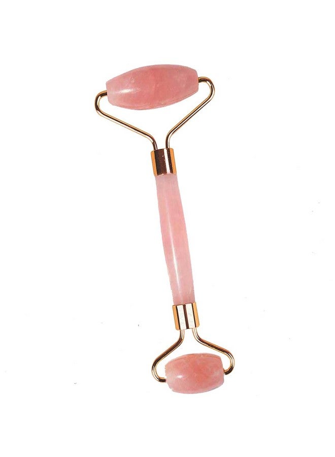 Love Earth Rose Quartz Face Roller Massage Tool With Rose Quartz Crystal For Anti-Ageing, Eliminates Toxins And Reduces Dark Circles - Image 1