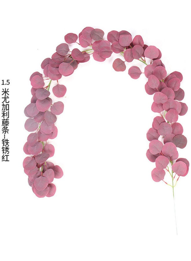 NIBEMINENT Artificial Hanging Shrubs Pink/Green 