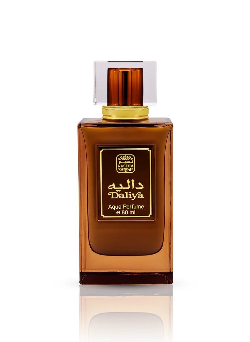 Naseem Daliya Aqua Perfume Spray 80ml - Subtle Tone Eau De Parfum for Men & Women - Fresh and Elegant Fragrance with Long Lasting Appeal - Ideal for Everyday Use & Special Event  - Image 1
