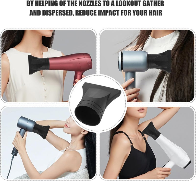 Adjustable build 4Pcs Hair Dryer Nozzles Blow Dryer Attachments for Precision Styling Compatible with Outlet Enhances Shine and Smoothness Hair Dryer Accessories Cross-material combo compatible - Image 3