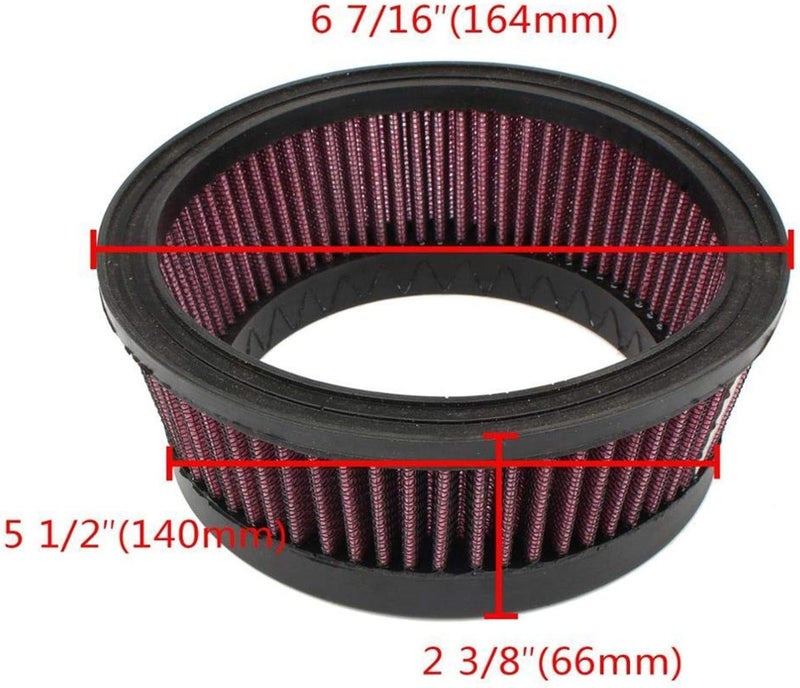 QASULER Motorcycle Air Filter for Harley Models - Image 2