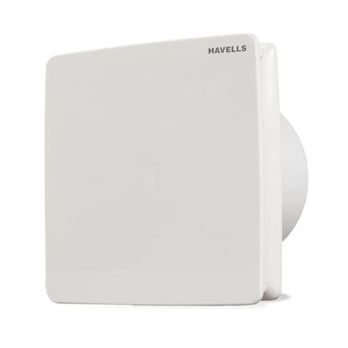 Havells مروحة هافيلز 150 مم فينتيل إير ZX | سحب هواء قوي، جسم مقاوم للصدأ وستائر حماية من الغبار | مناسبة للحمام والمطبخ والمكتب، ضمان لمدة 2 سنة | (عبوة من 1، أبيض) - Image 1