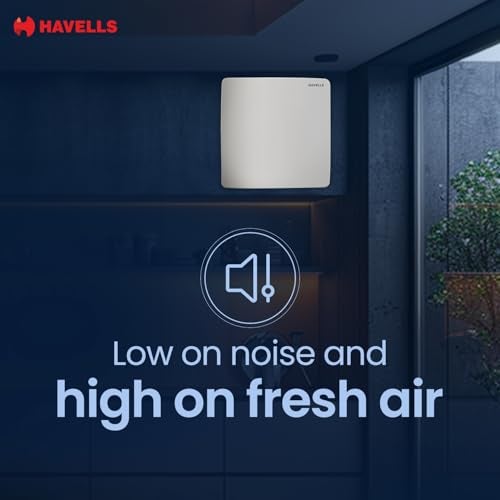 Havells مروحة هافيلز 150 مم فينتيل إير ZX | سحب هواء قوي، جسم مقاوم للصدأ وستائر حماية من الغبار | مناسبة للحمام والمطبخ والمكتب، ضمان لمدة 2 سنة | (عبوة من 1، أبيض) - Image 5