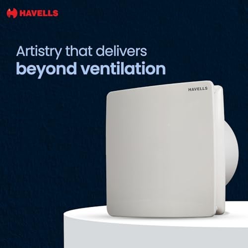 Havells مروحة هافيلز 150 مم فينتيل إير ZX | سحب هواء قوي، جسم مقاوم للصدأ وستائر حماية من الغبار | مناسبة للحمام والمطبخ والمكتب، ضمان لمدة 2 سنة | (عبوة من 1، أبيض) - Image 3
