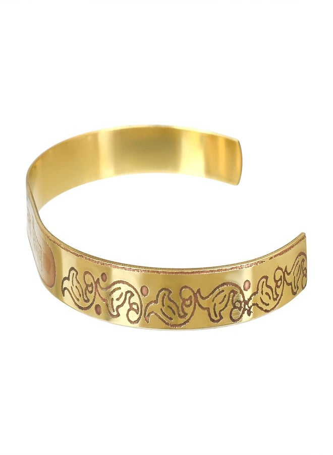 Superstore18 Pure Brass Om Namah Shivay Kada Hindu Temple Jewellery Men Women (SST8184KDNI) - Image 3