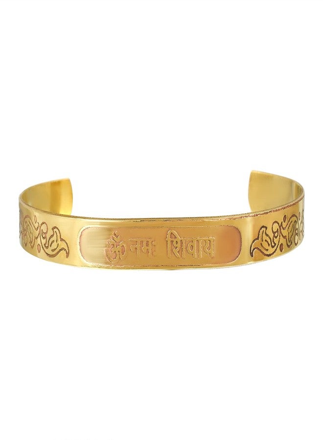 Superstore18 Pure Brass Om Namah Shivay Kada Hindu Temple Jewellery Men Women (SST8184KDNI) - Image 2