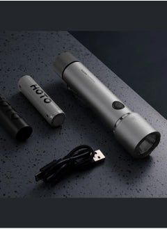 HOTO High Brightness Flashlight, 2300lm Beam, IP68 Waterproof, Dual Power, Emergency Use – QWSDT005  - Image 4