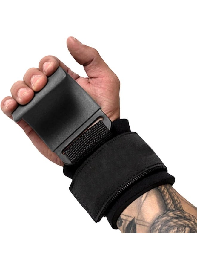 SportQ A pair of weightlifting hooks with wrist support straps, ideal for gym workouts, pull-ups, deadlifts, back and shoulder exercises, and strength training. Gym pull-up bar. - Image 4