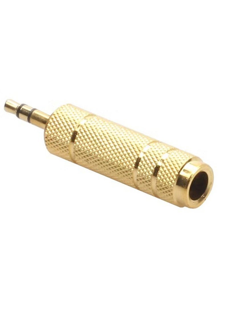 2 Pack 3.5mm Male Plug to 6.35mm Female Socket 1/8 to 1/4 inch Stereo Audio Jack Adapter  - Image 3
